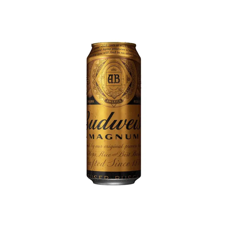 BUDWEISER MAGNUM PREMIUM BEER  (500 ML CAN)