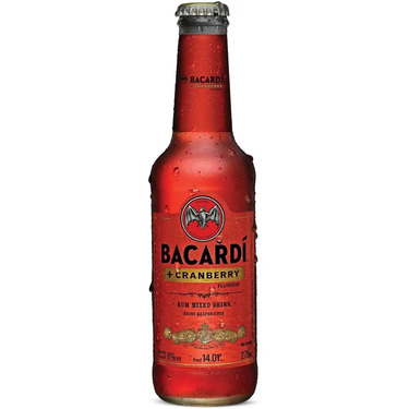 BACARDI + CRANBERRY FLAVOURED RUM MIXED DRINK 275 ML