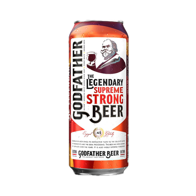 GODFATHER THE LEGENDARY SUPREME STRONG BEER  (500 ML CAN)