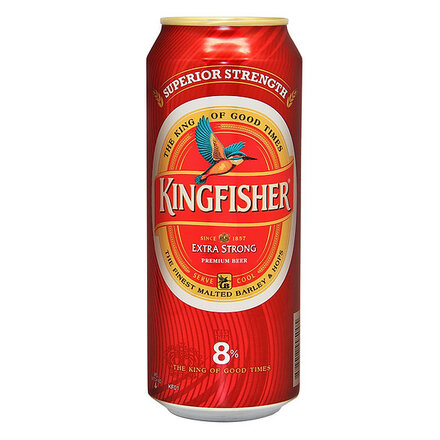 KINGFISHER STRONG PREMIUM BEER  (500 ML CAN)