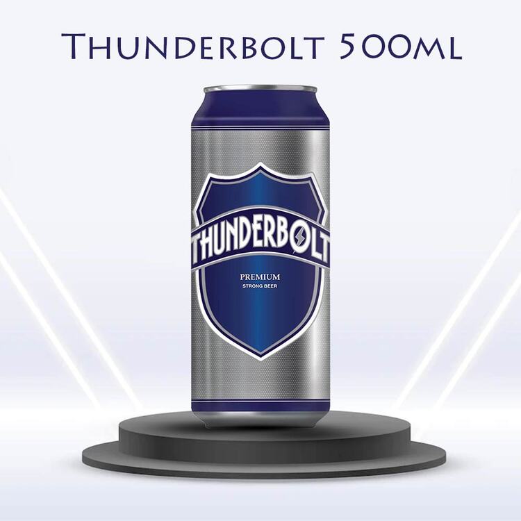 THUNDER BOLT CLASSIC SUPER STRONG BEER  (500 ML CAN)