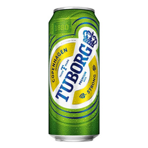TUBORG SUPREME STRONG 1880 DANISH BEER  (500 ML CAN)